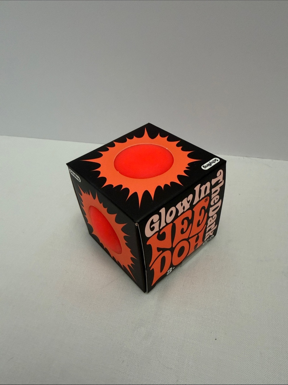 Schylling Needoh Glow In The Dark Cube - Orange NEW